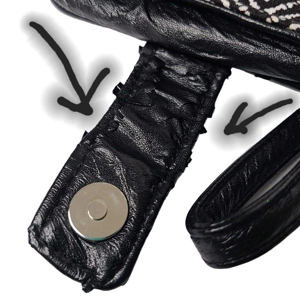 Vera Bradley "Night and Day" Black &‎ White Quilted Snap Coin Purse/Mini Wallett - Picture 8 of 8